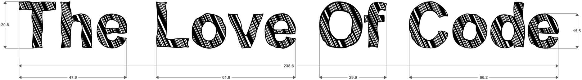 The Love Of Code - Print Logo